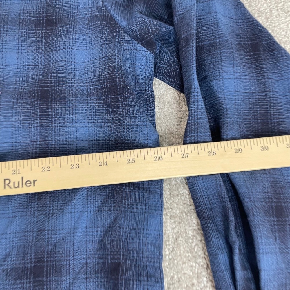 Pendleton Canyon Wool Shirt Mens XL Pearl Snap Flannel Western Ombre Plaid Blue - Picture 8 of 11